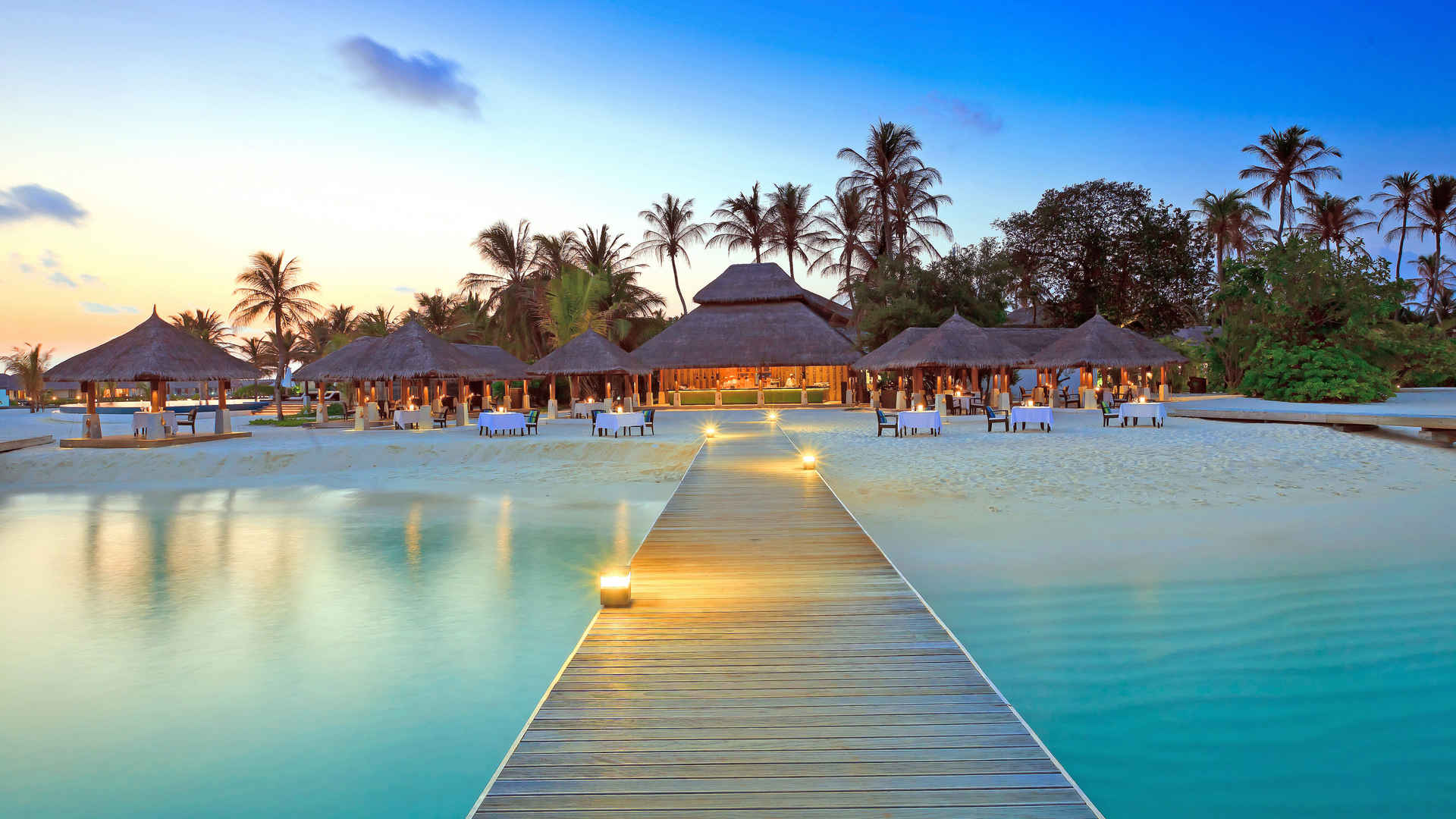 马尔代夫度假群岛3840x2160高清桌面壁纸