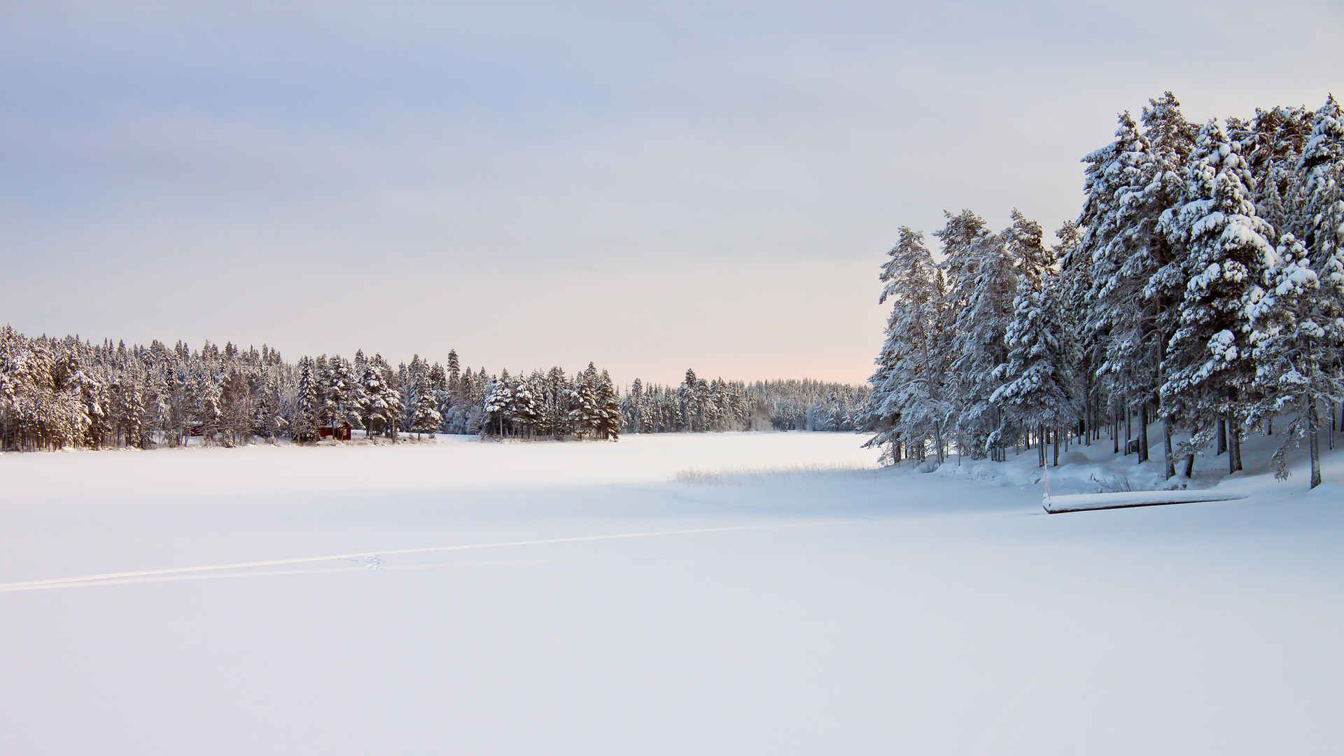 瑞典雪景3840x2160壁纸