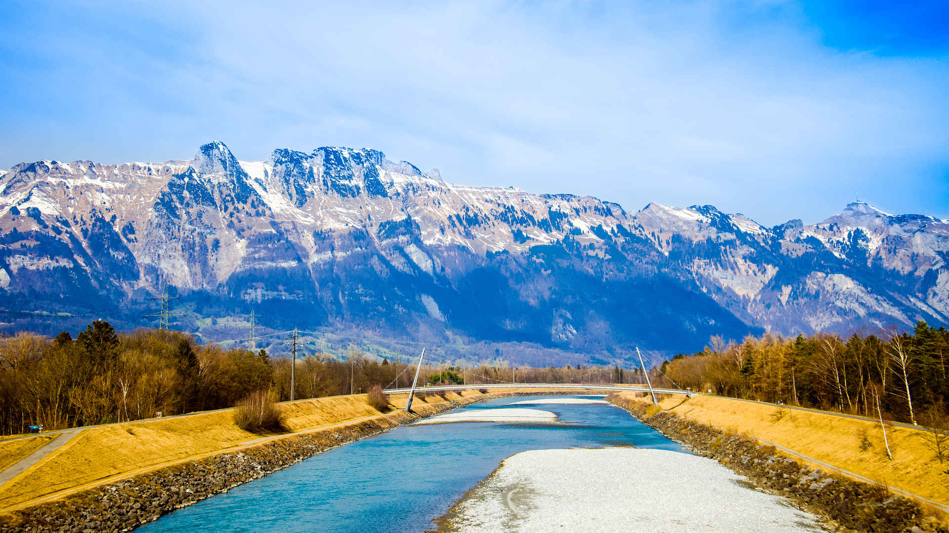 瑞士奥地利匿名的山风景3840x2160壁纸