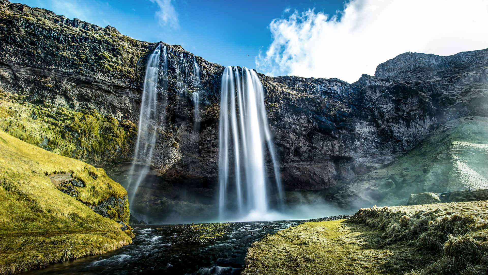 冰岛瀑布风景壁纸