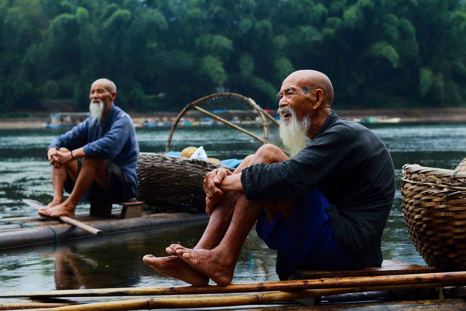 桂林山水渔夫壁纸