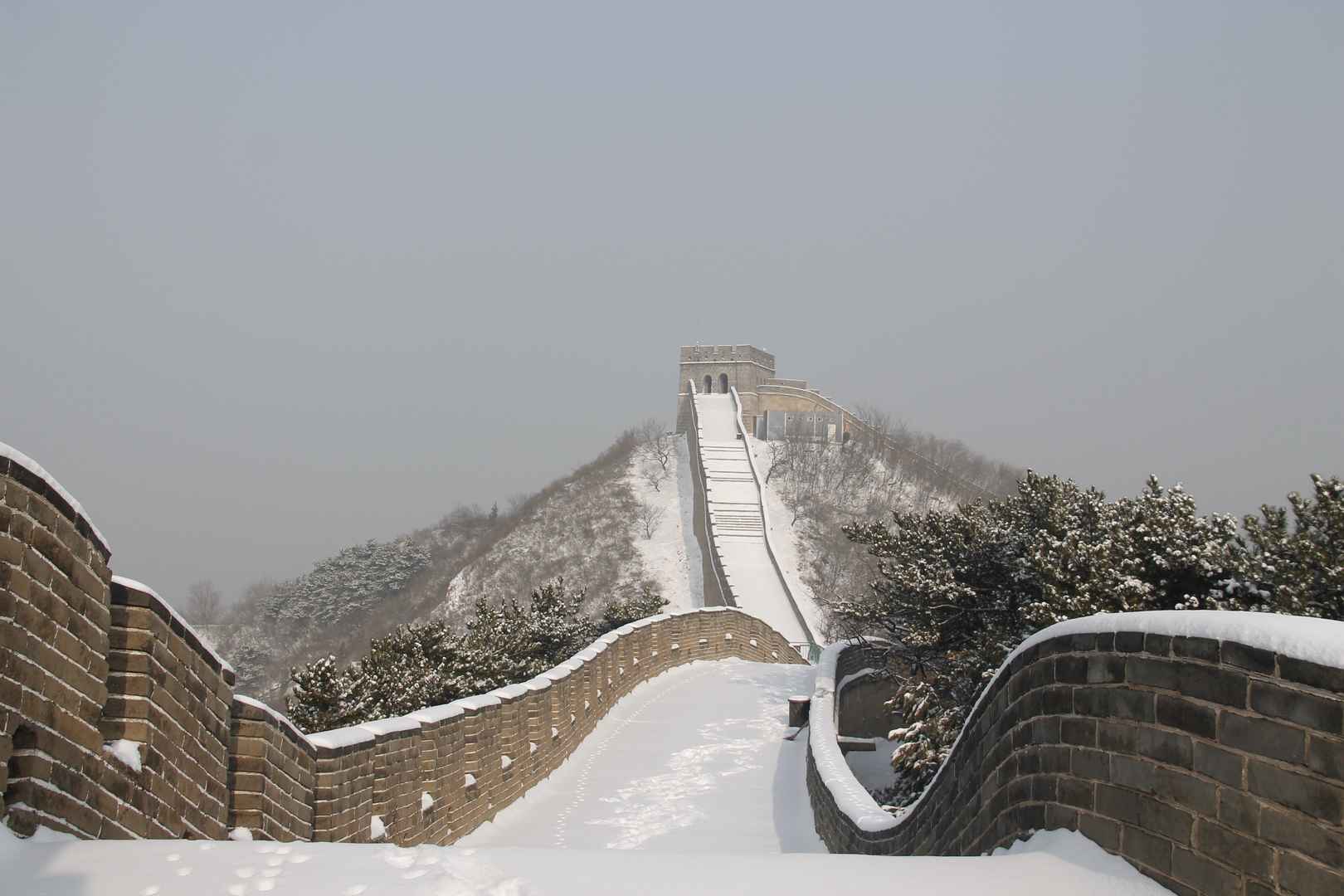 冬季白雪皑皑长城壁纸