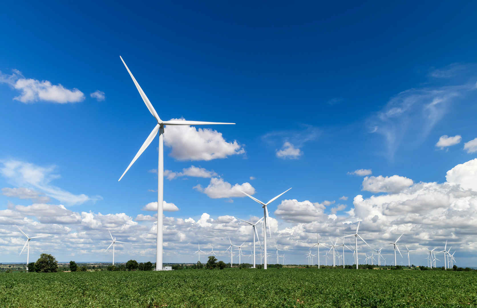 发电风车可再生能源壁纸-