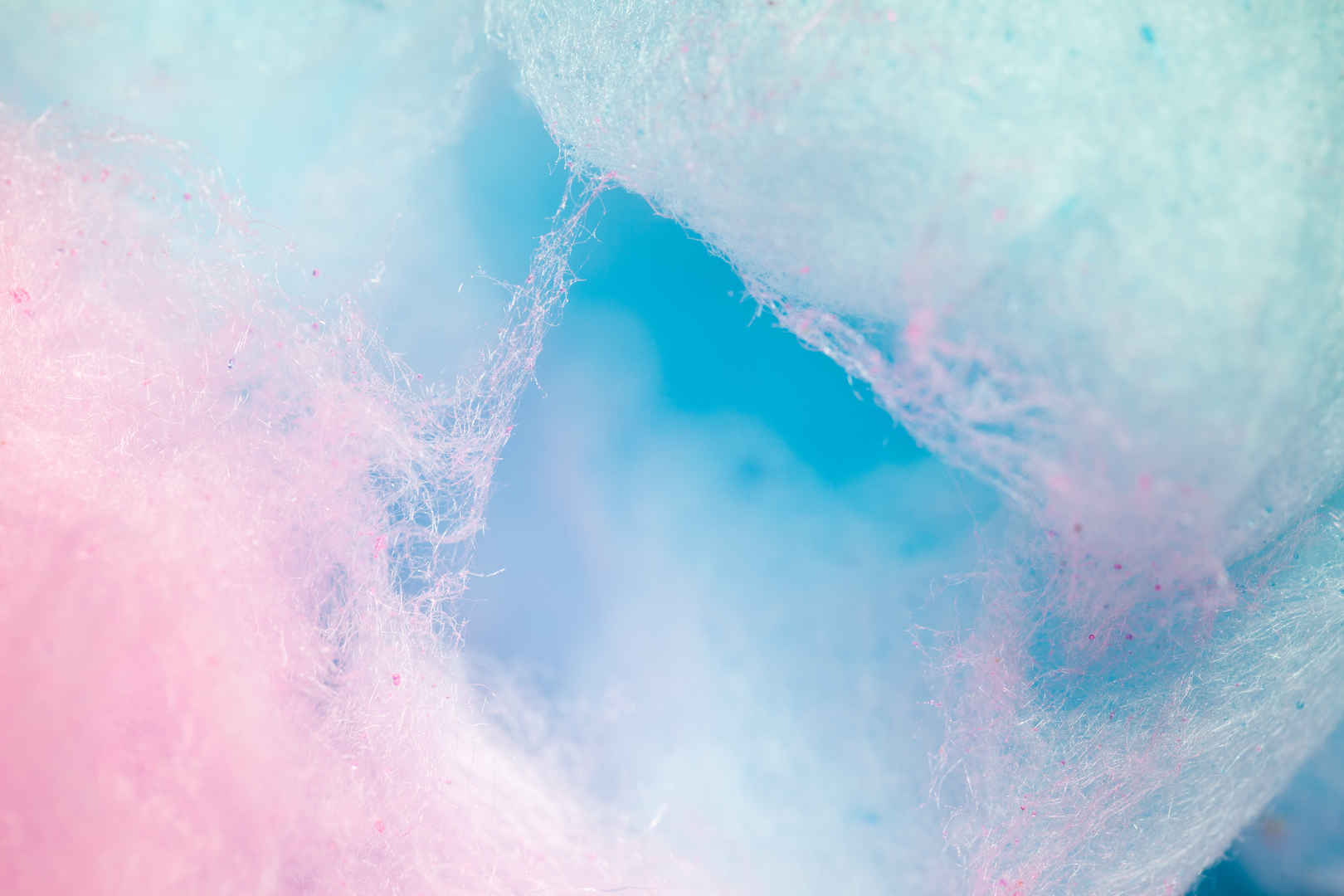 粉色和蓝色棉花糖渲染背景