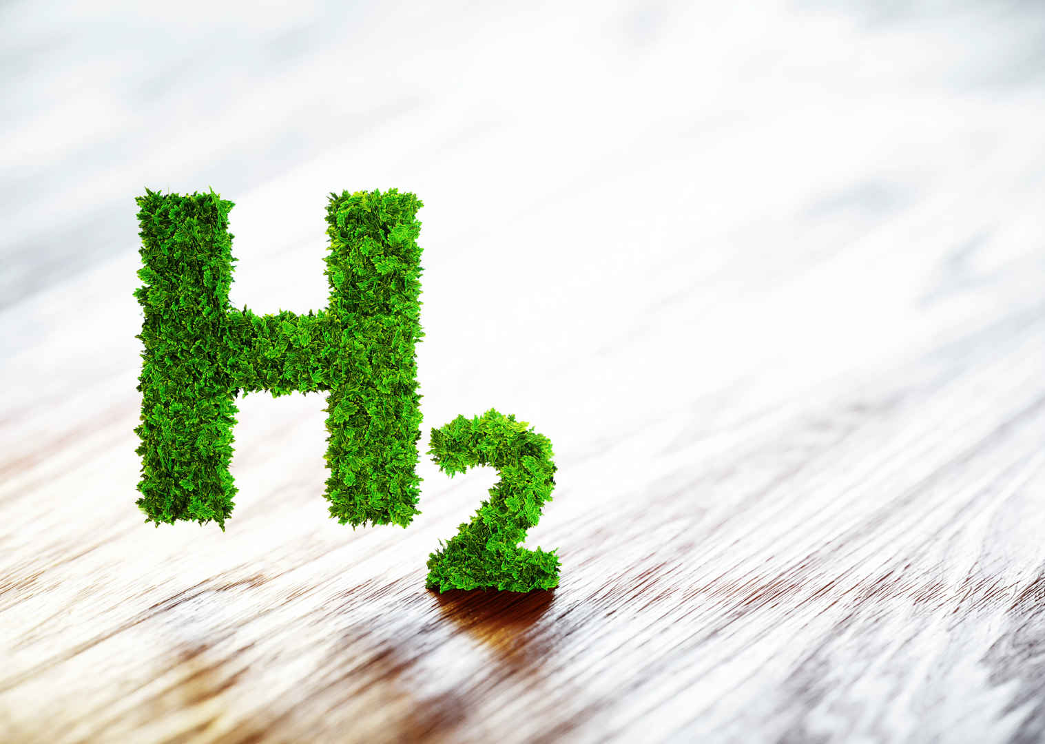 绿色的氢元素模糊背景图