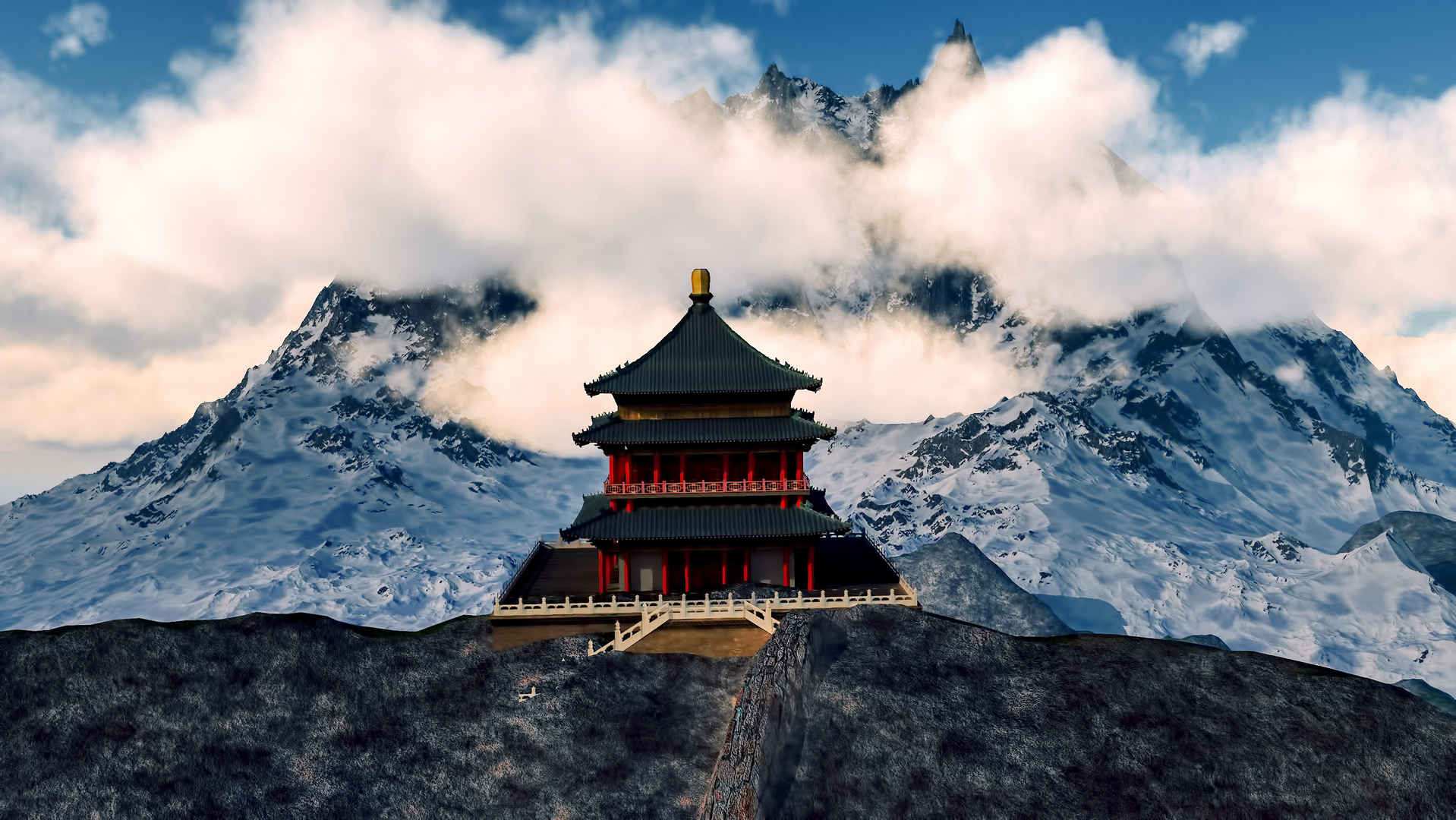 喜马拉雅山的佛教圣地-