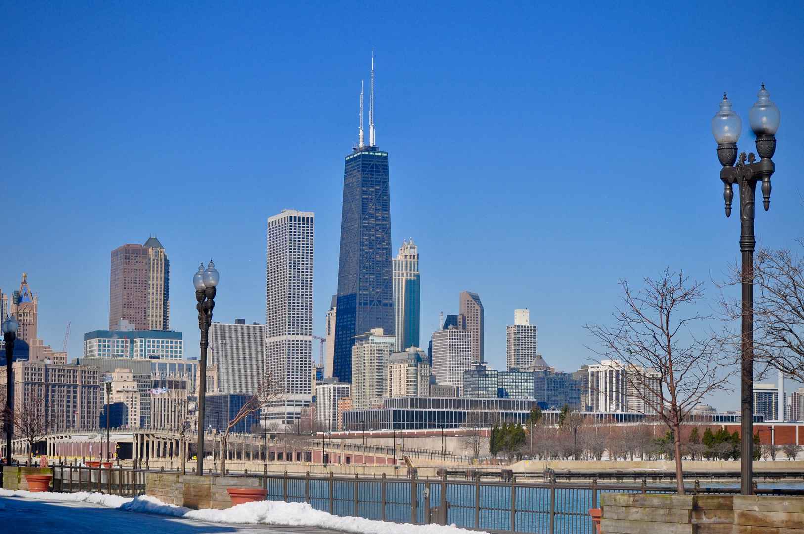 芝加哥约翰汉考克大厦高清壁纸图片-