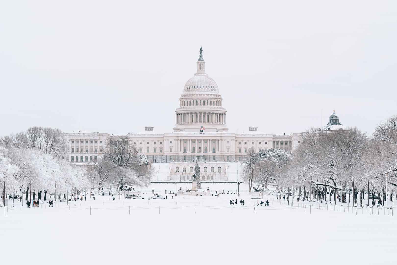 冬天美国建筑高清壁纸风景图片