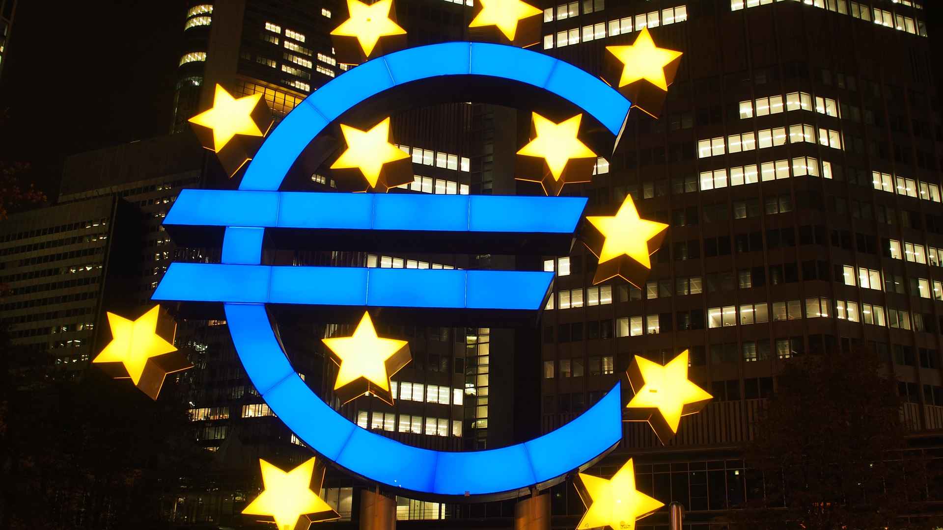 欧洲中央银行建筑桌面壁纸图片-