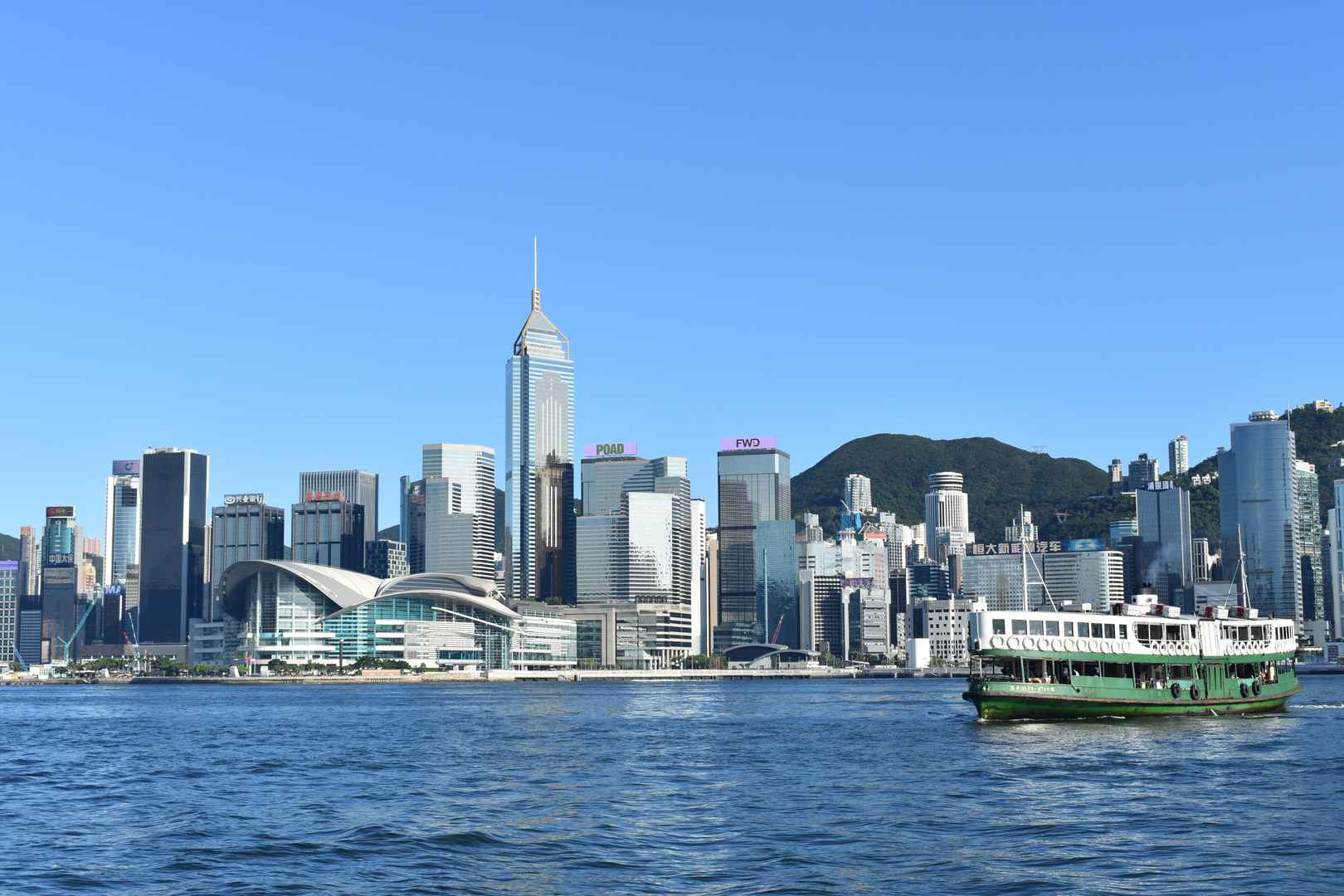 香港维多利亚港建筑风景图片-