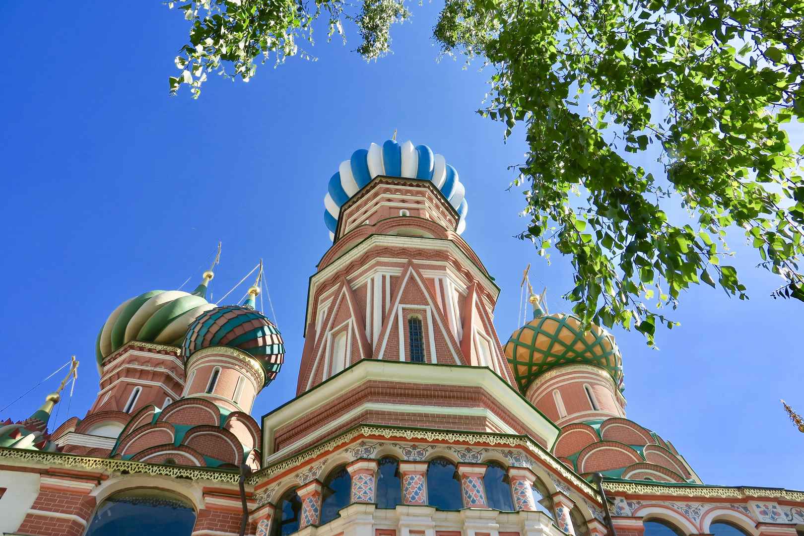 俄罗斯圣瓦西里大教堂建筑风景图片-