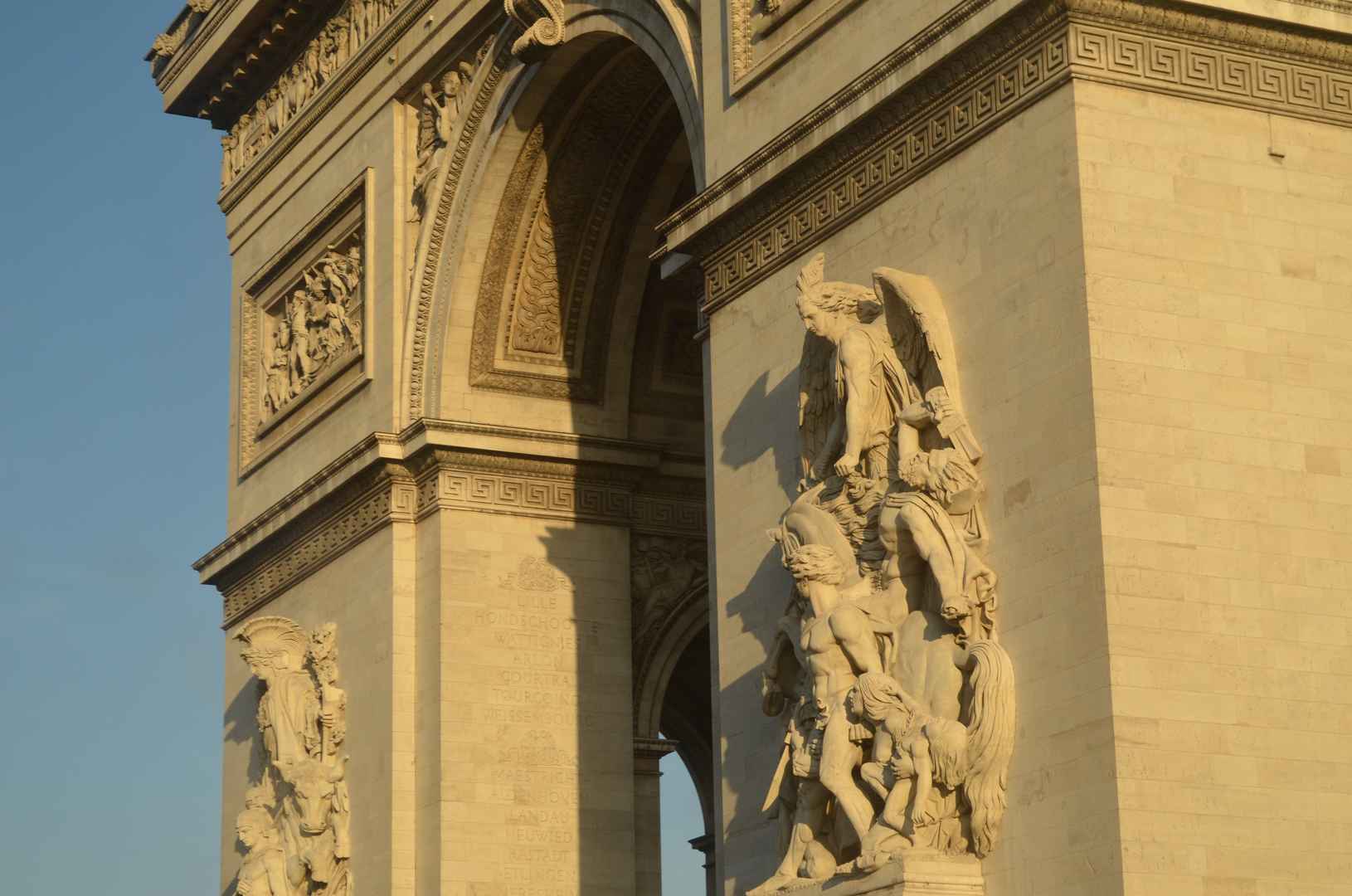 法国巴黎凯旋门建筑风景图片-