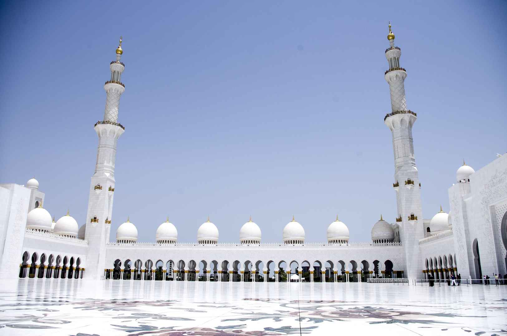阿联酋阿布扎比清真寺建筑风景图片