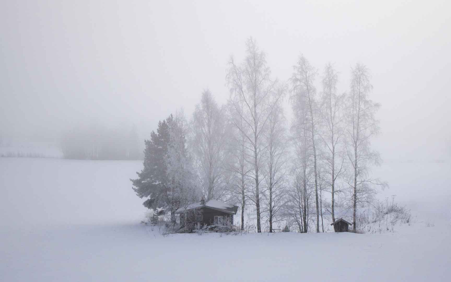 唯美冬季雪景风景图片-
