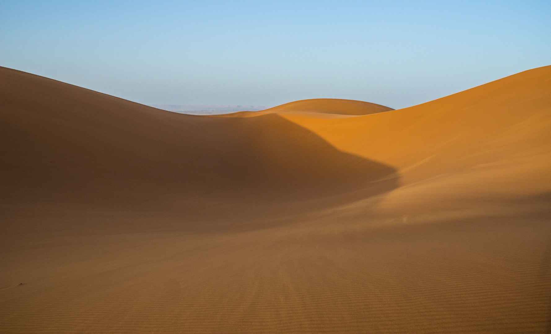 一望无际的沙漠高清图片-