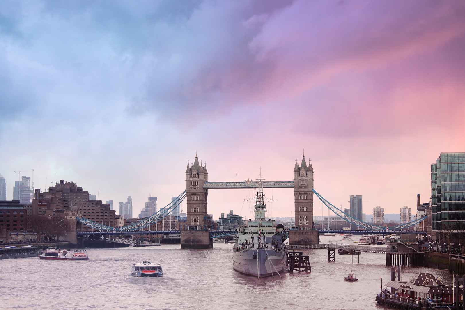 伦敦塔桥风景高清图片-