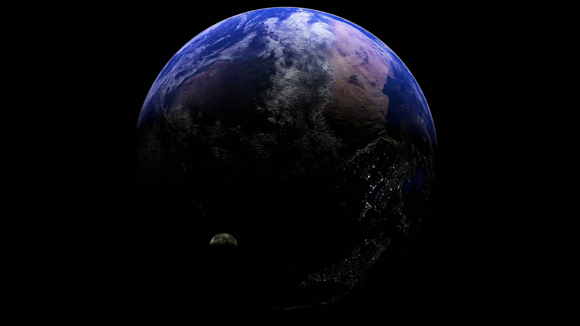 非洲太空全景图7680x4320壁纸