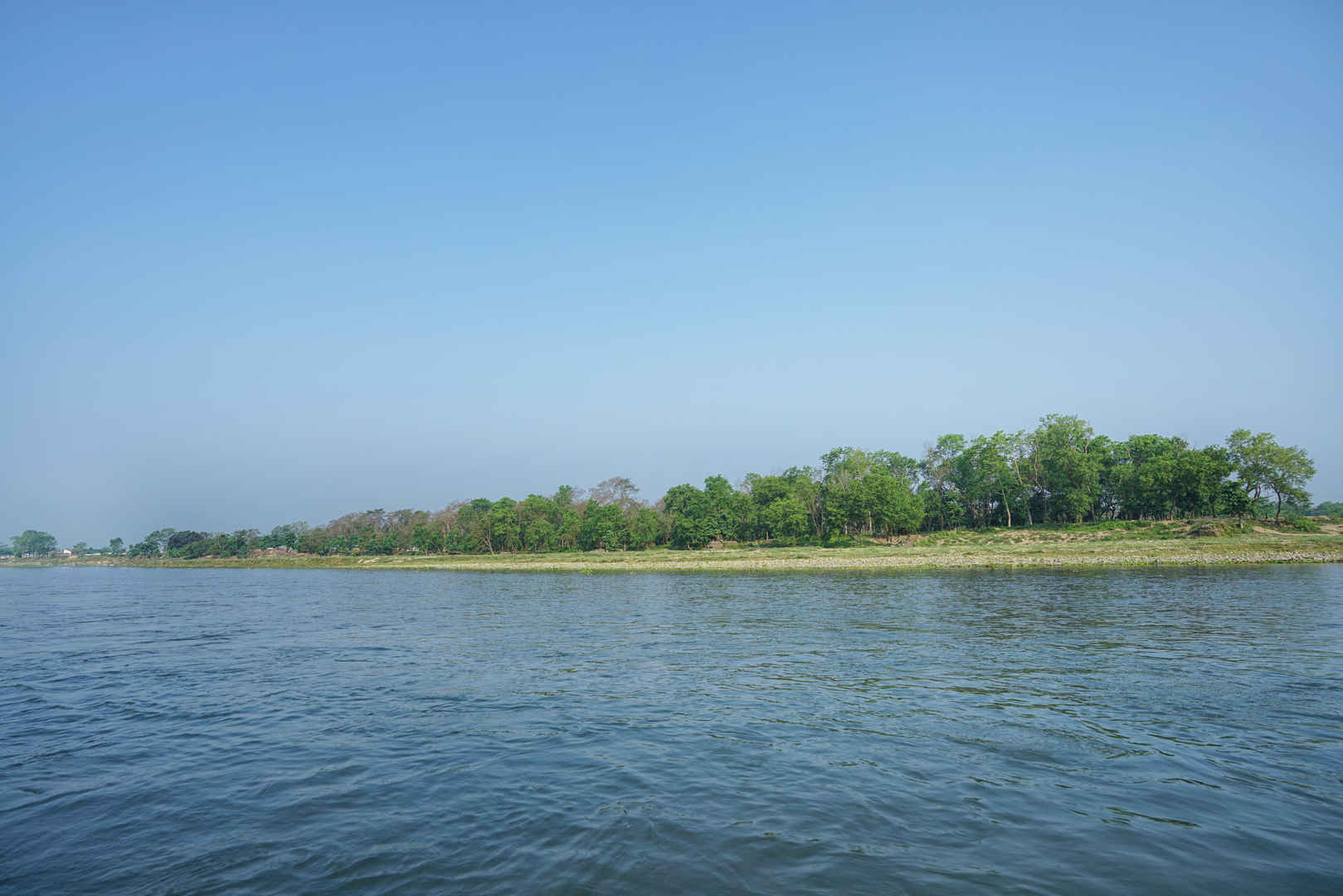 尼泊尔奇特旺国家公园河流自然风景图片-