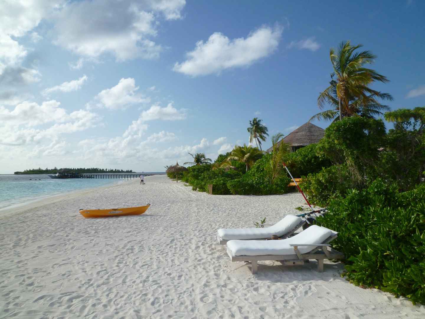 美丽迷人的马尔代夫海滨风景图片