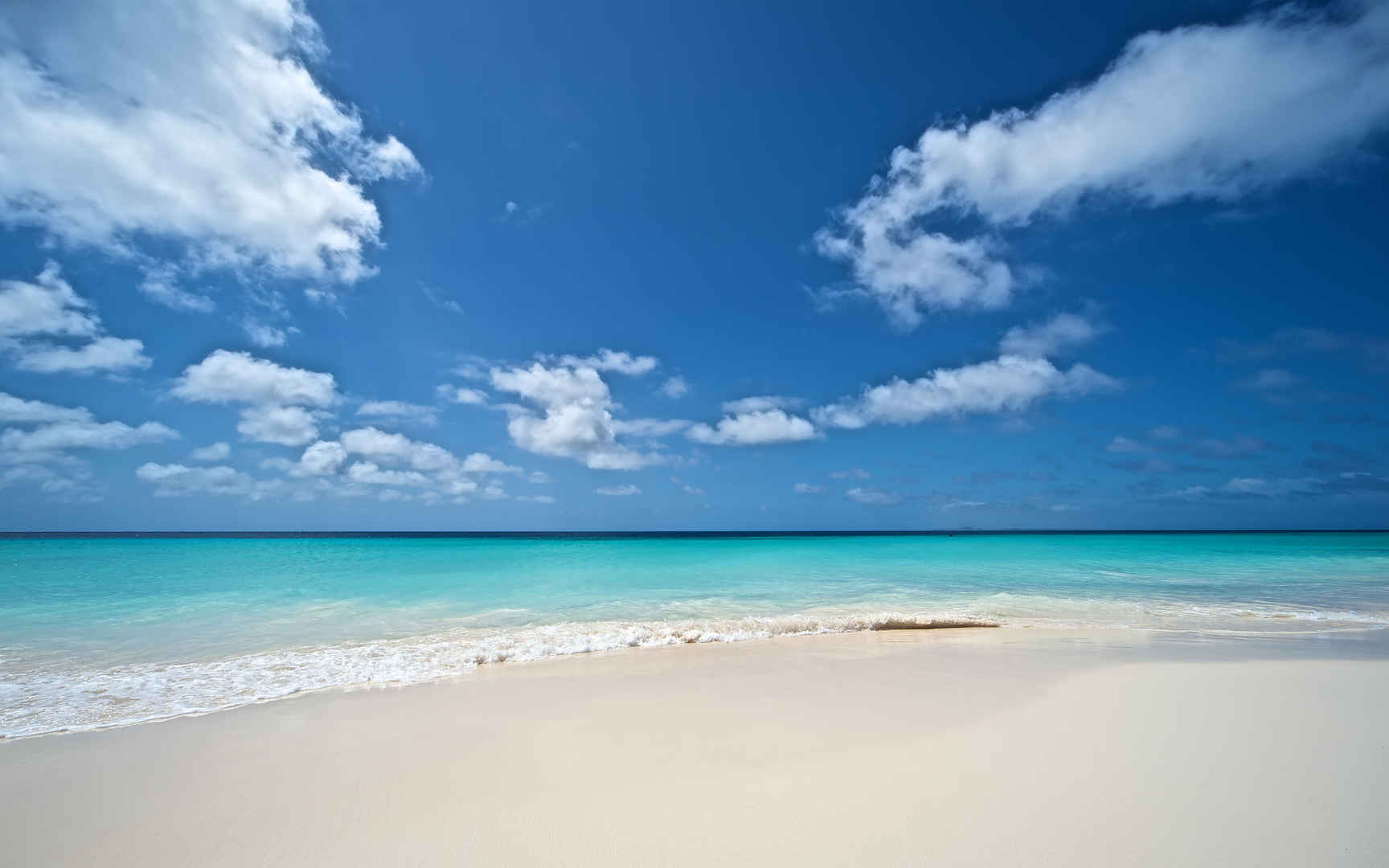 碧海蓝天沙滩背景图-