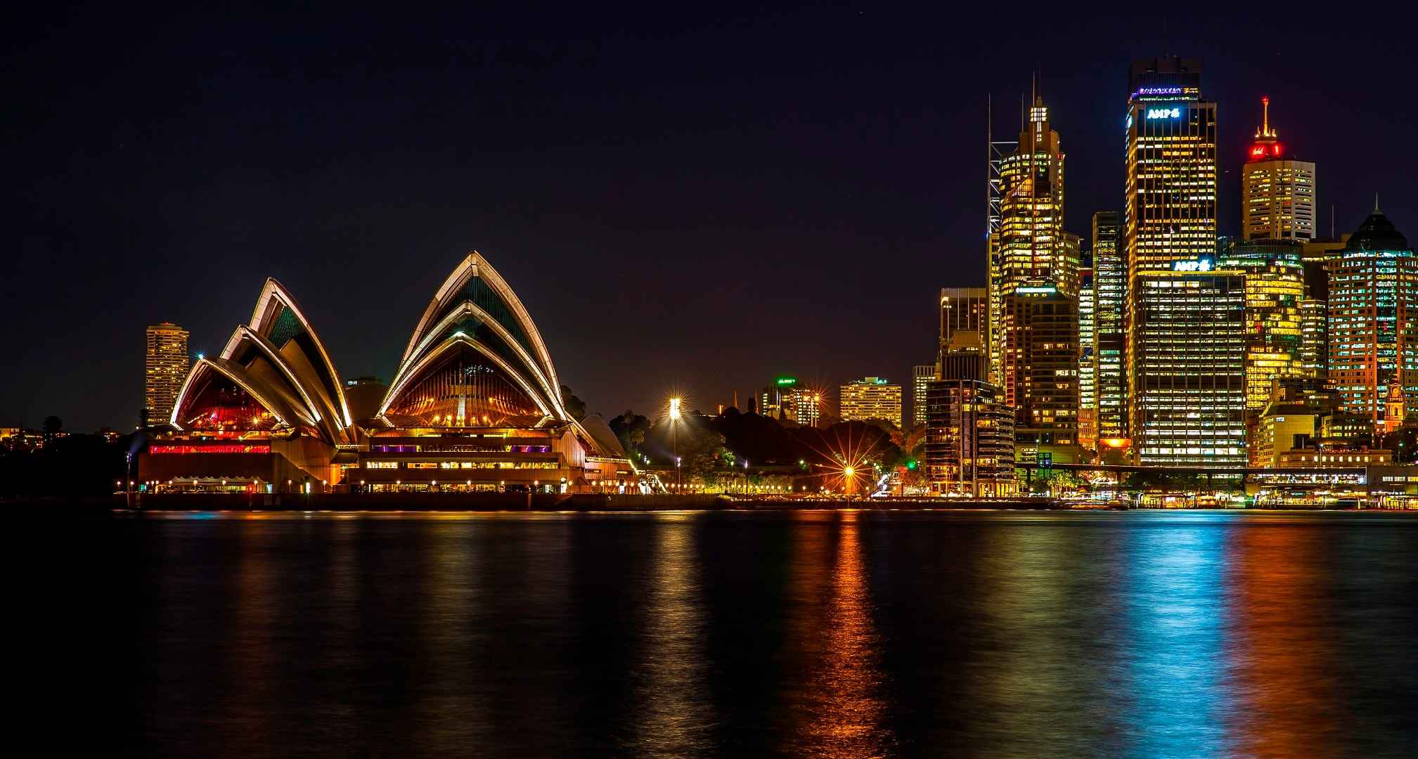 悉尼夜景桌面壁纸-