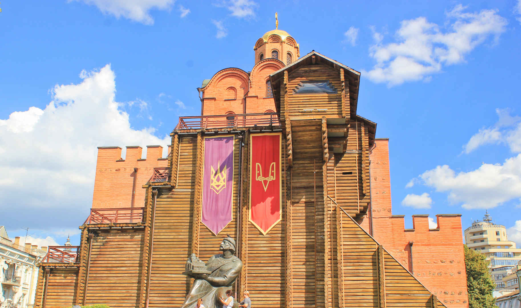 乌克兰圣索菲亚大教堂城市风景图片-
