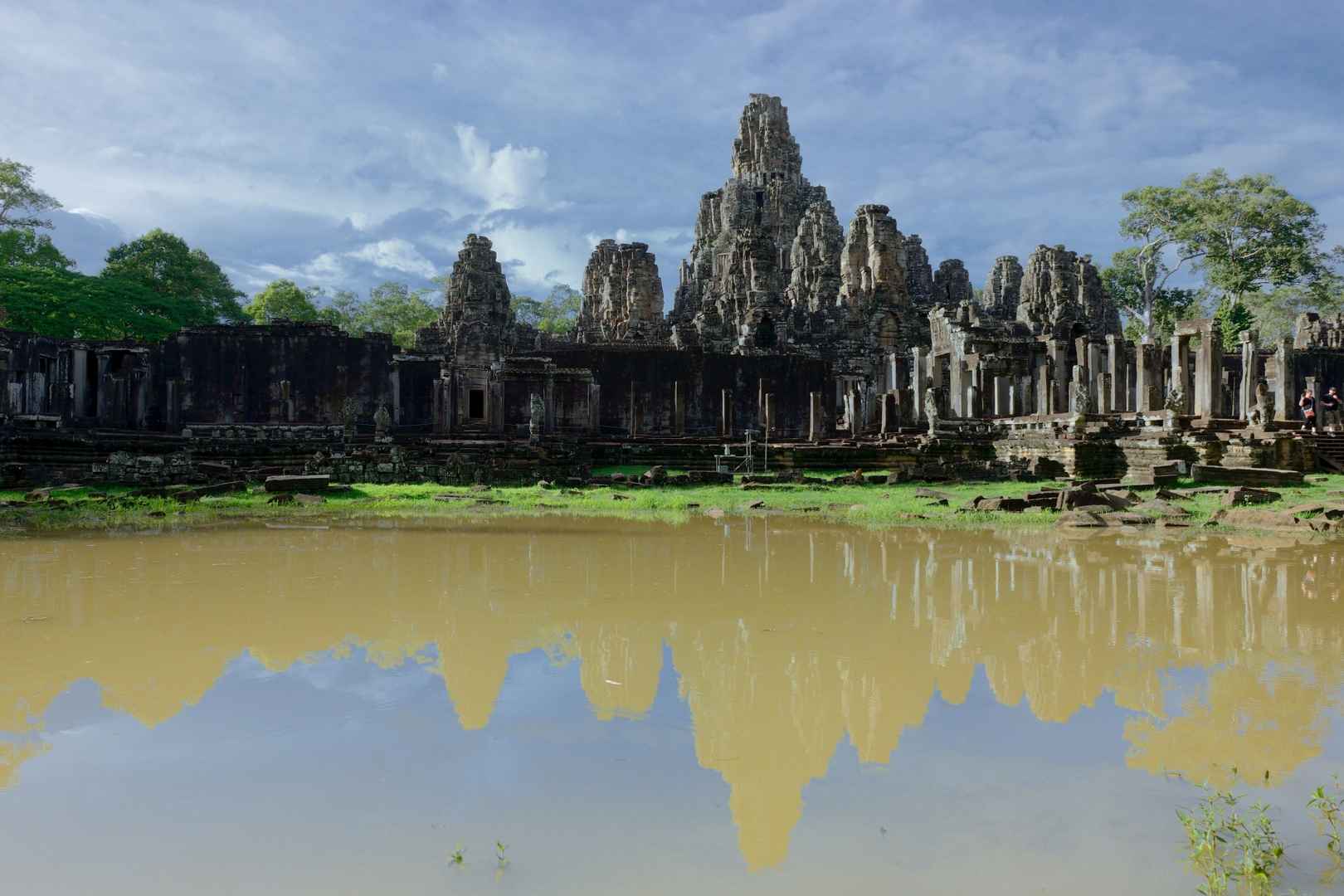 柬埔寨巴戎寺风景图片-