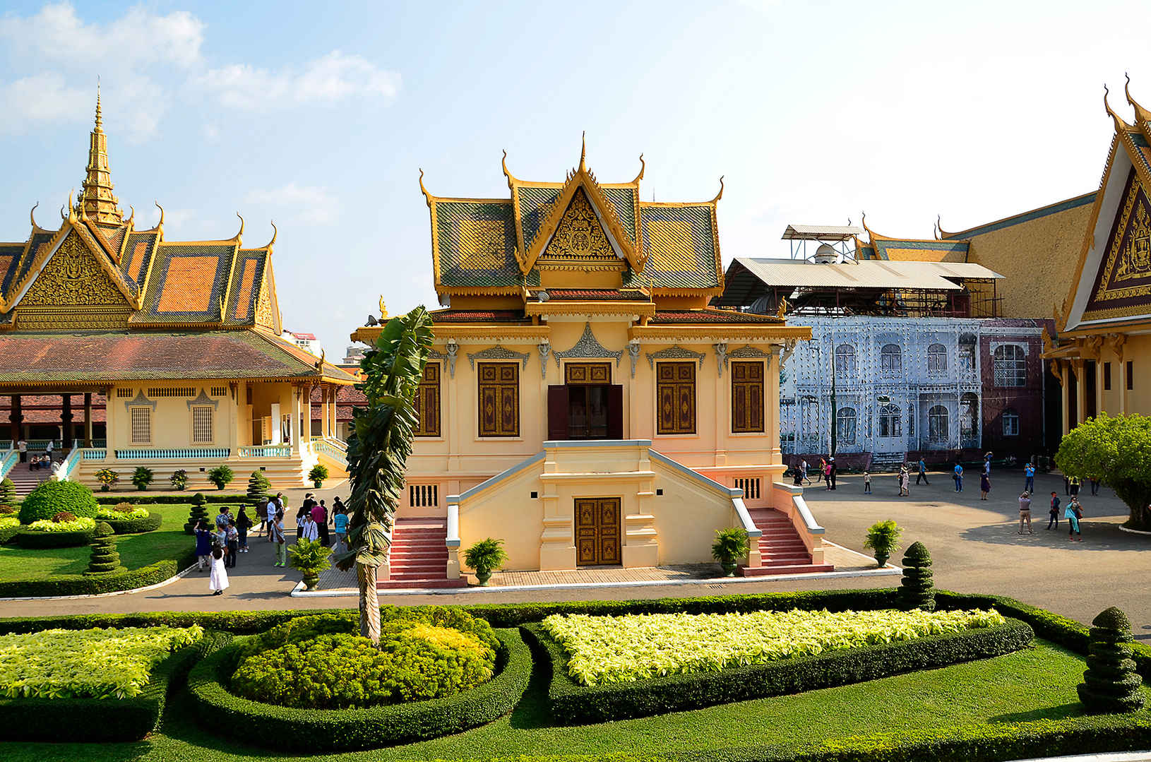 柬埔寨金边皇宫风景图片-