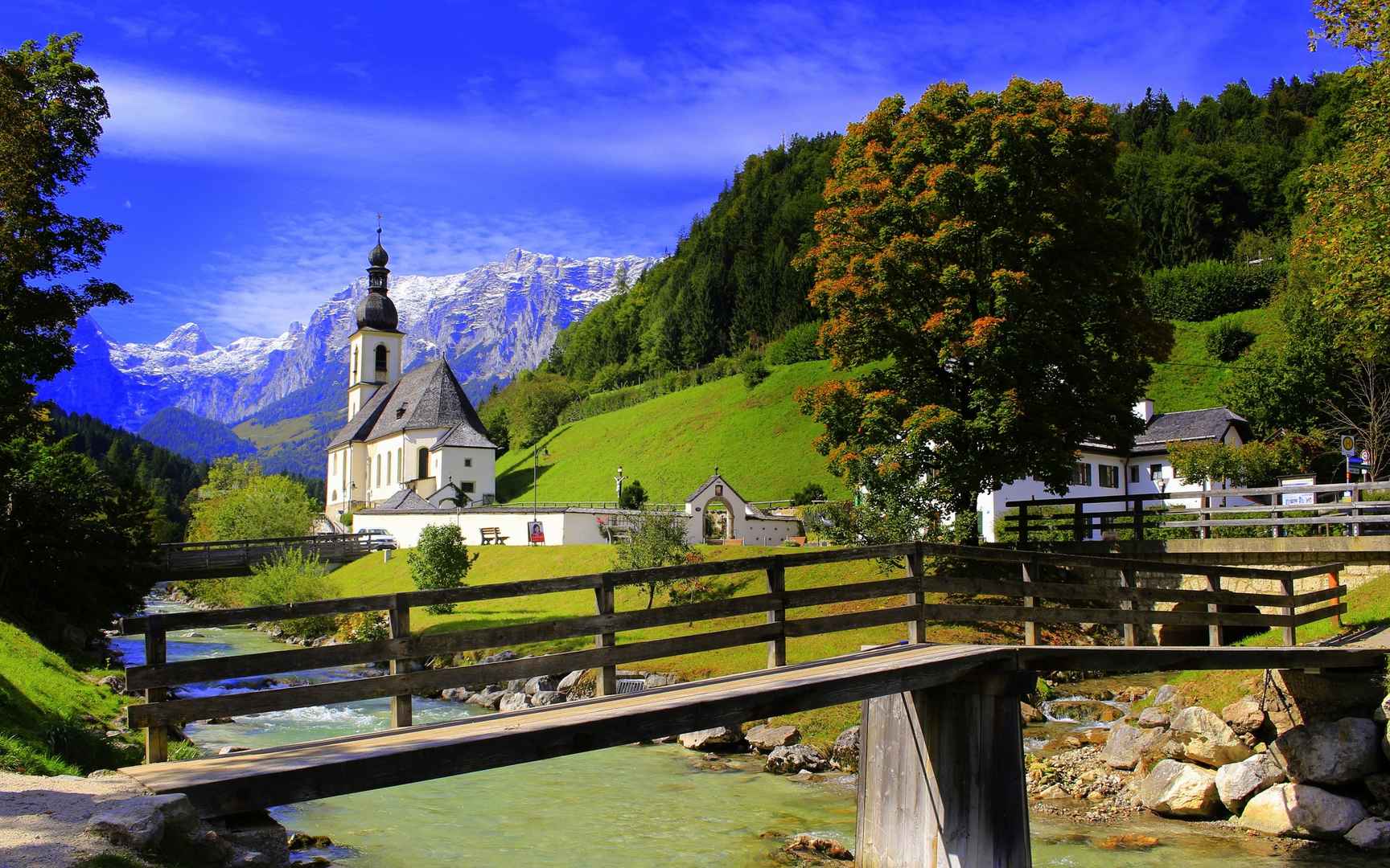 德国最美的乡村拉姆绍小镇风景图片-