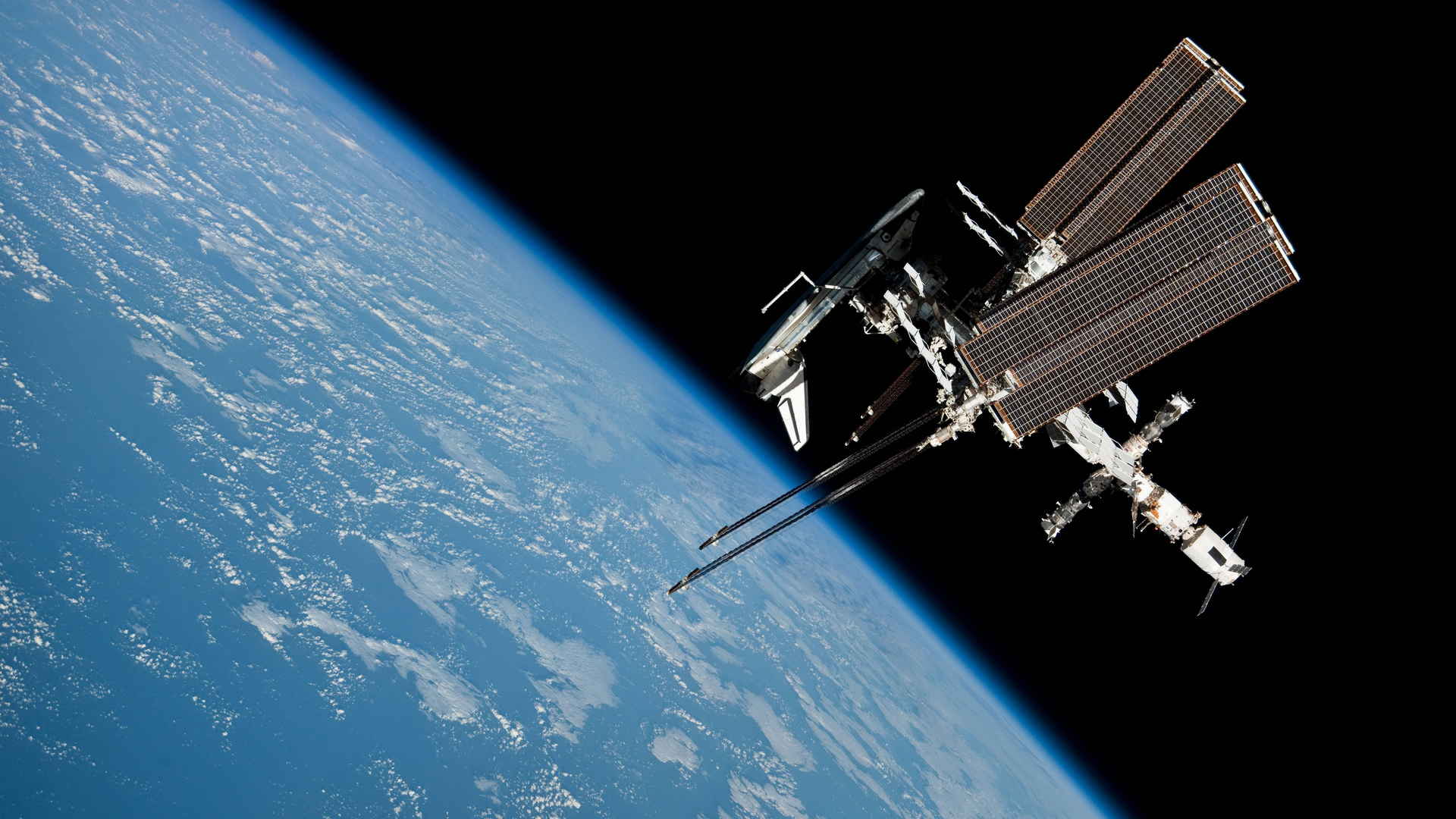 美国国际空间站卫星电脑壁纸