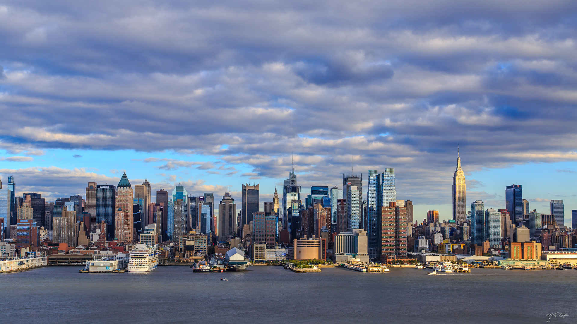 秋天纽约曼哈顿城市风光壁纸
