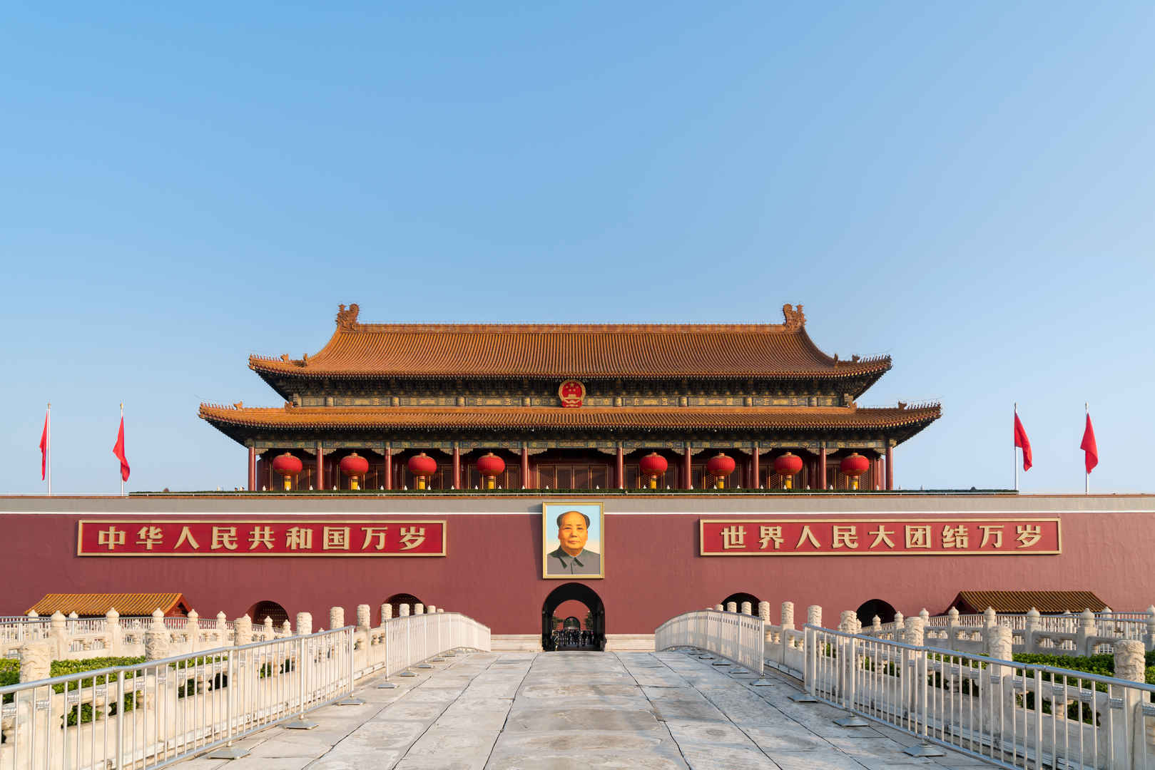 北京故宫天安门城楼毛泽东画像壁纸