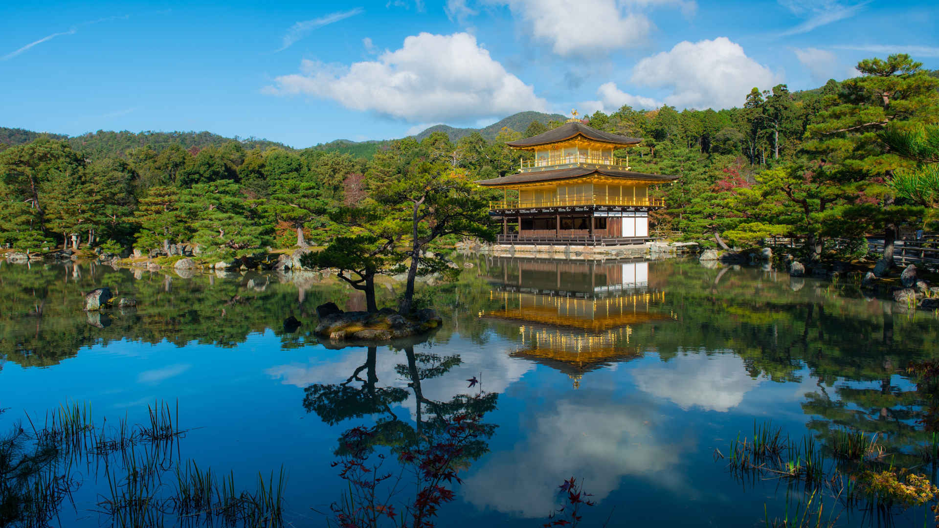 日本京都金阁寺壁纸图片-