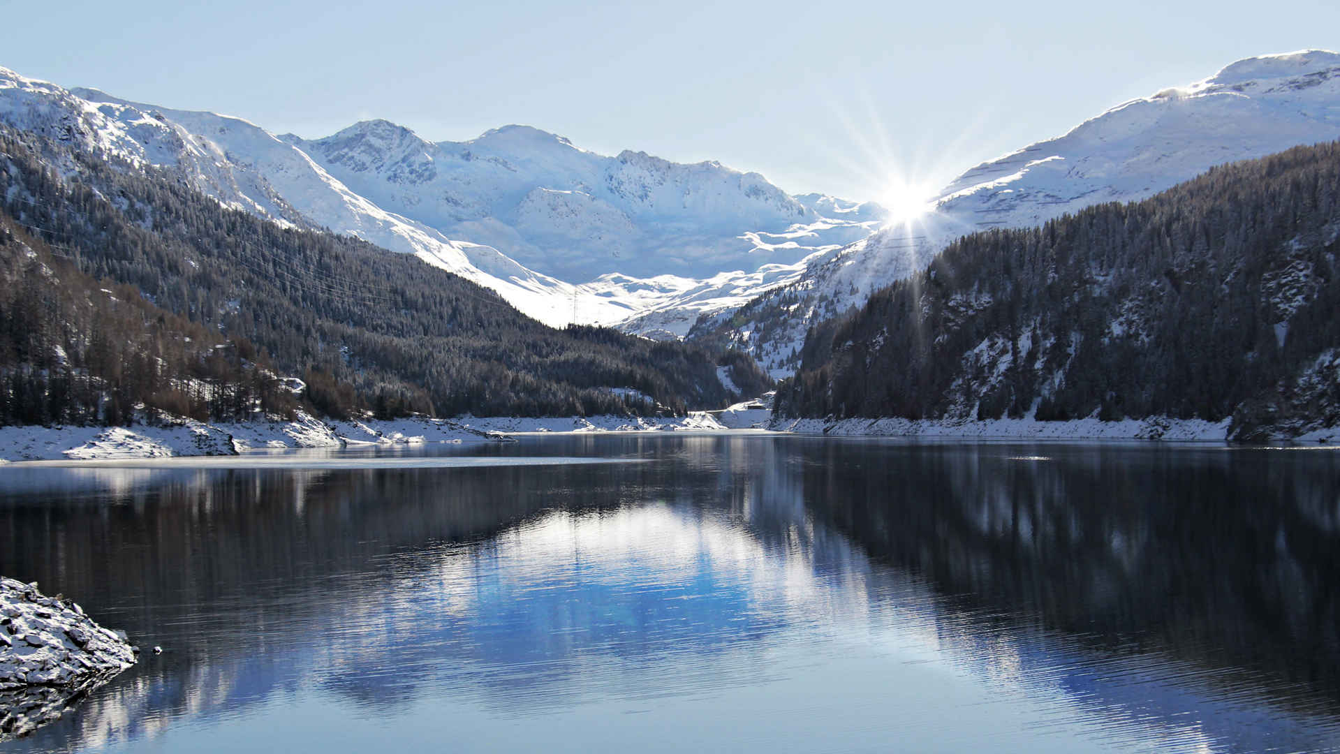 瑞士雪景壁纸图片-