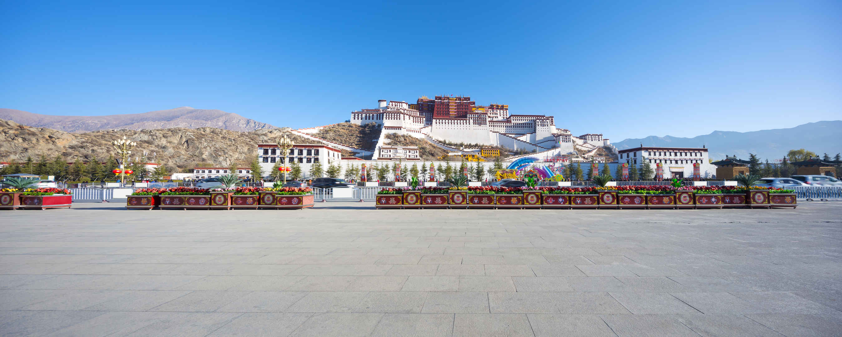 中国西藏布达拉宫风景图-