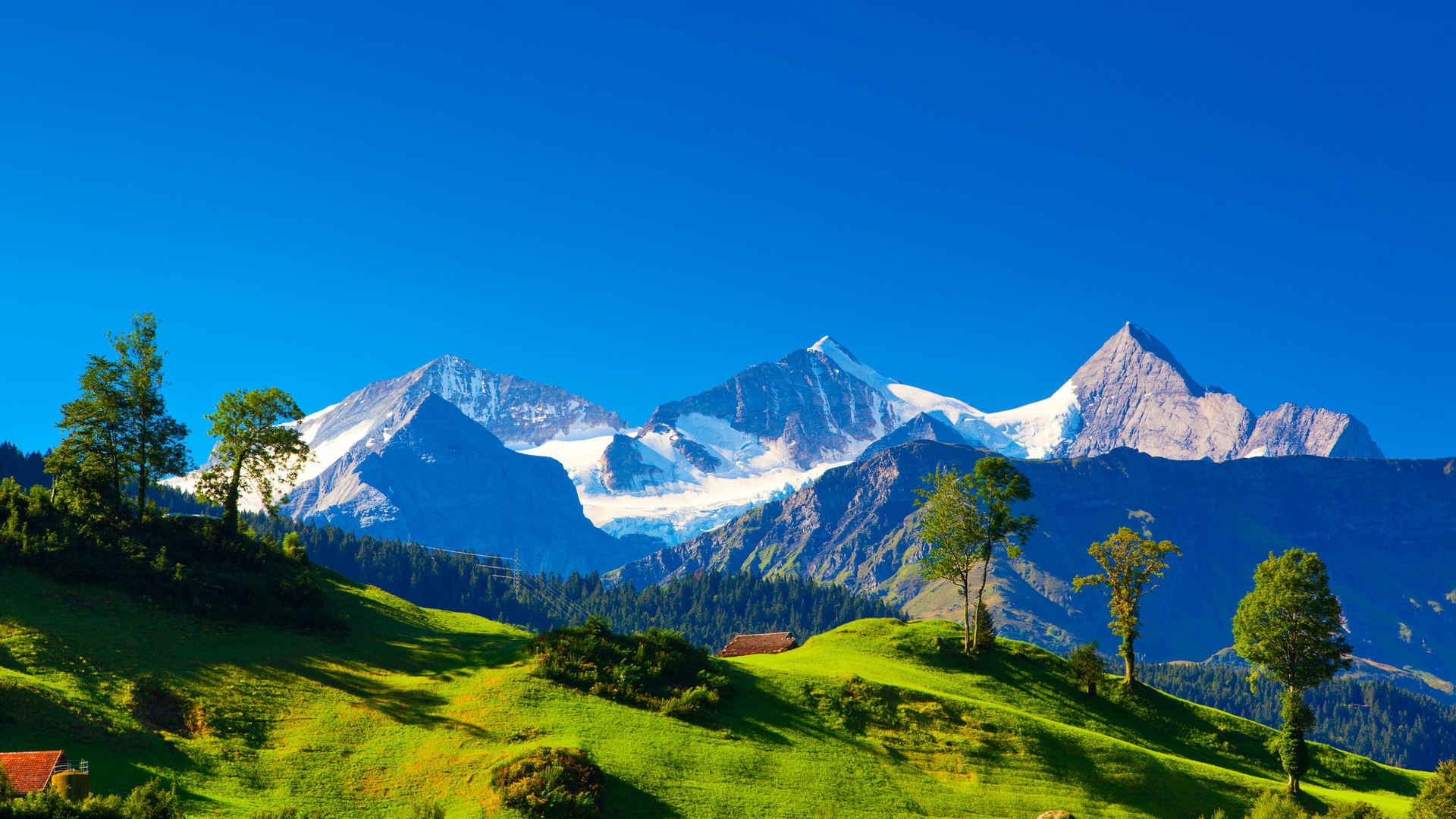 瑞士阿尔卑斯山壁纸图片-