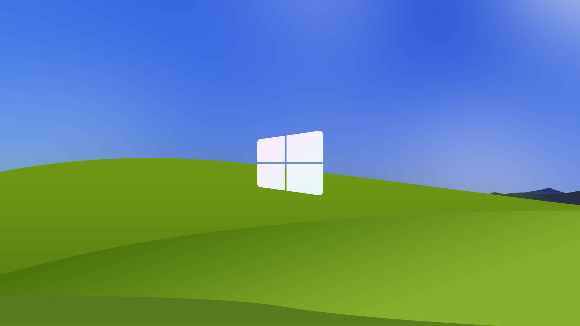 简约 蓝天白云 Windows XP Bliss 4k壁纸