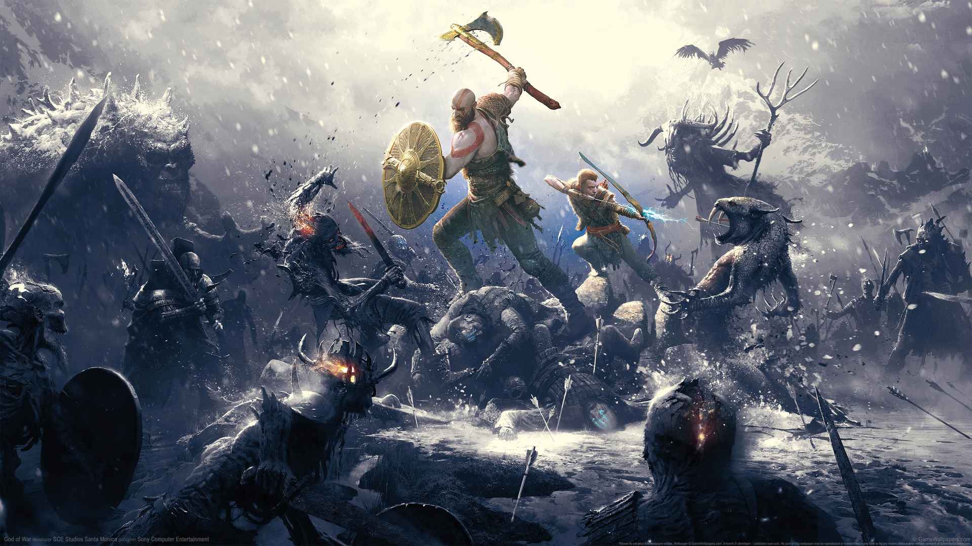 《God of War 2017》战神4k游戏壁纸3840x2160-