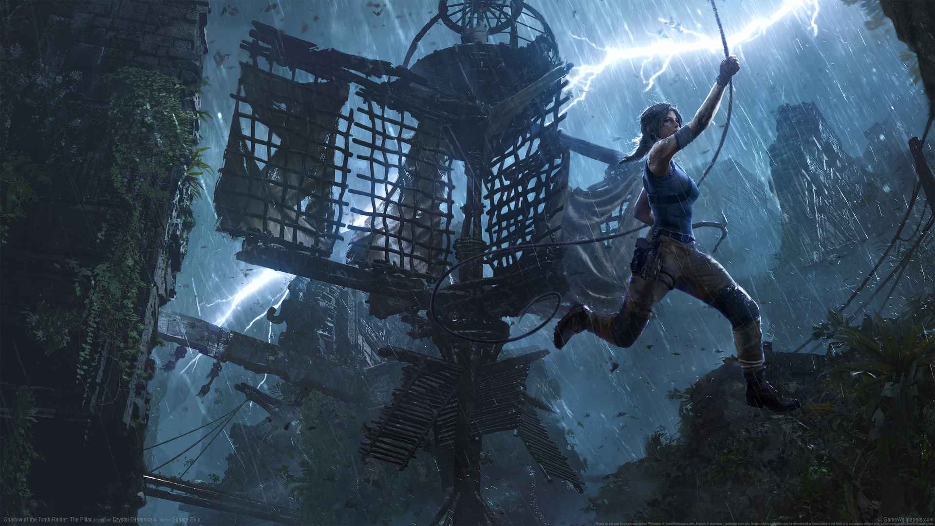 古墓丽影暗影Shadow of the Tomb Raider_ The Pillar 4k壁纸-