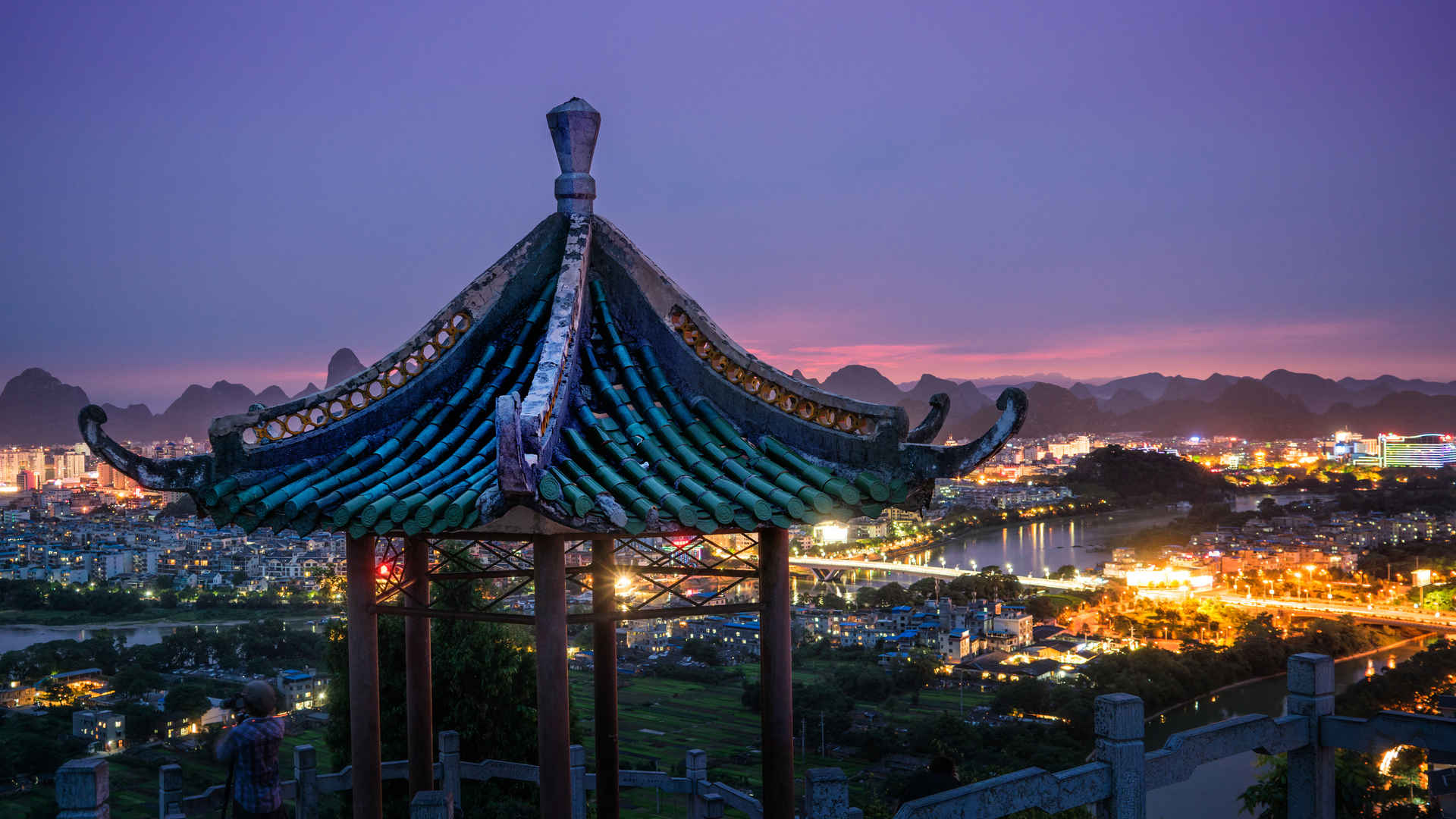 桂林夜景4k图片