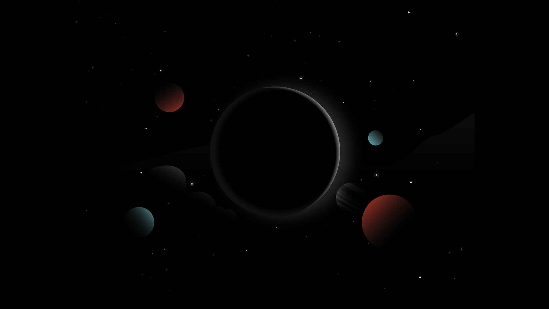 行星 Moon 阳光 黑暗 星星 HD 空间 4k图片