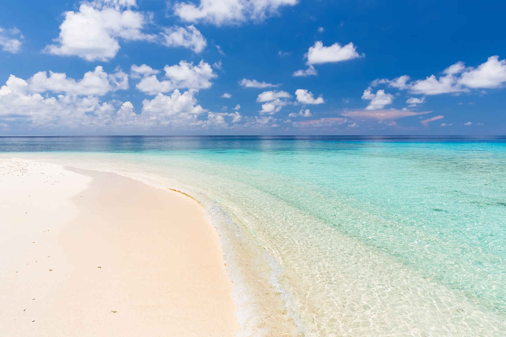 马尔代夫美丽的海滩5k风景