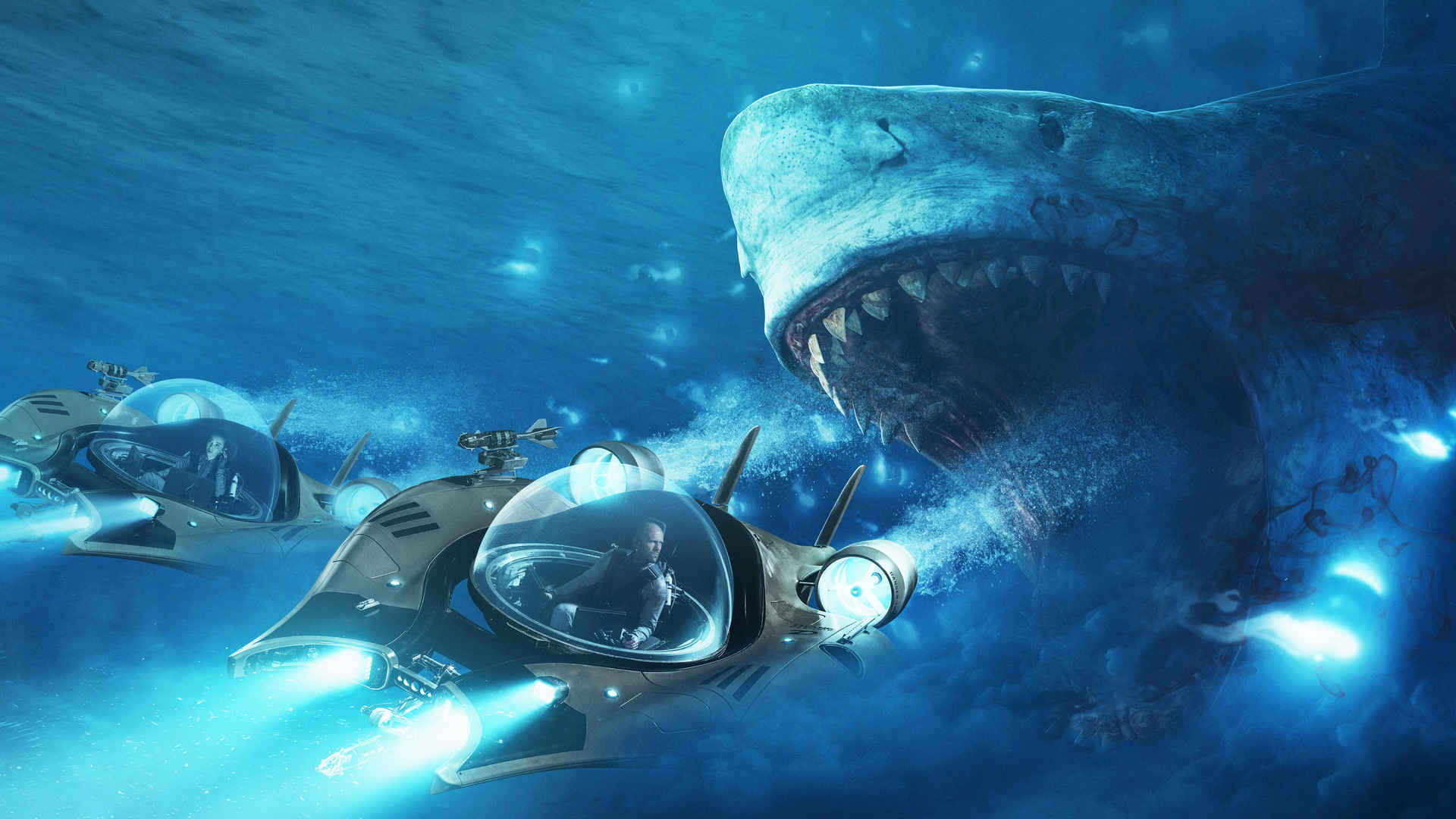巨齿鲨The Meg 电影 4k壁纸