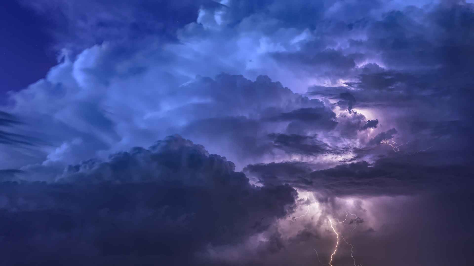 天空 风暴 闪电 云 6k风景图片