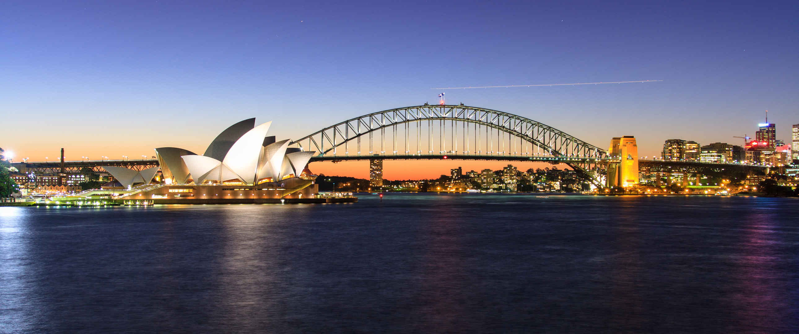 悉尼港 悉尼港湾大桥 悉尼歌剧院3440x1440风光壁纸