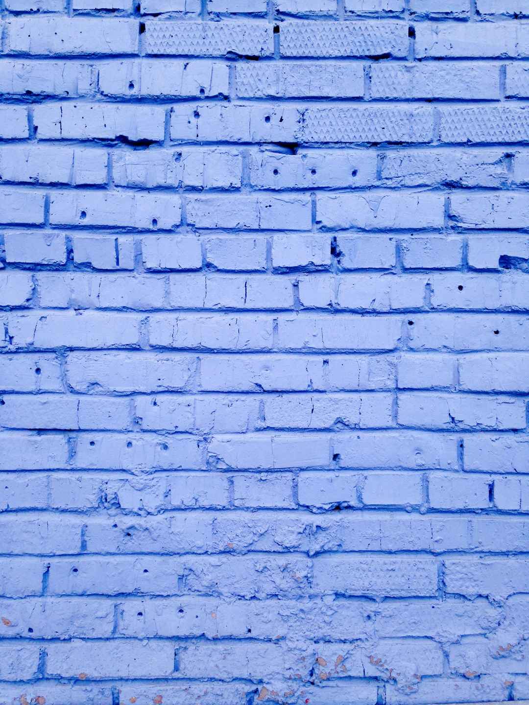 蓝砖墙面高清手机壁纸
