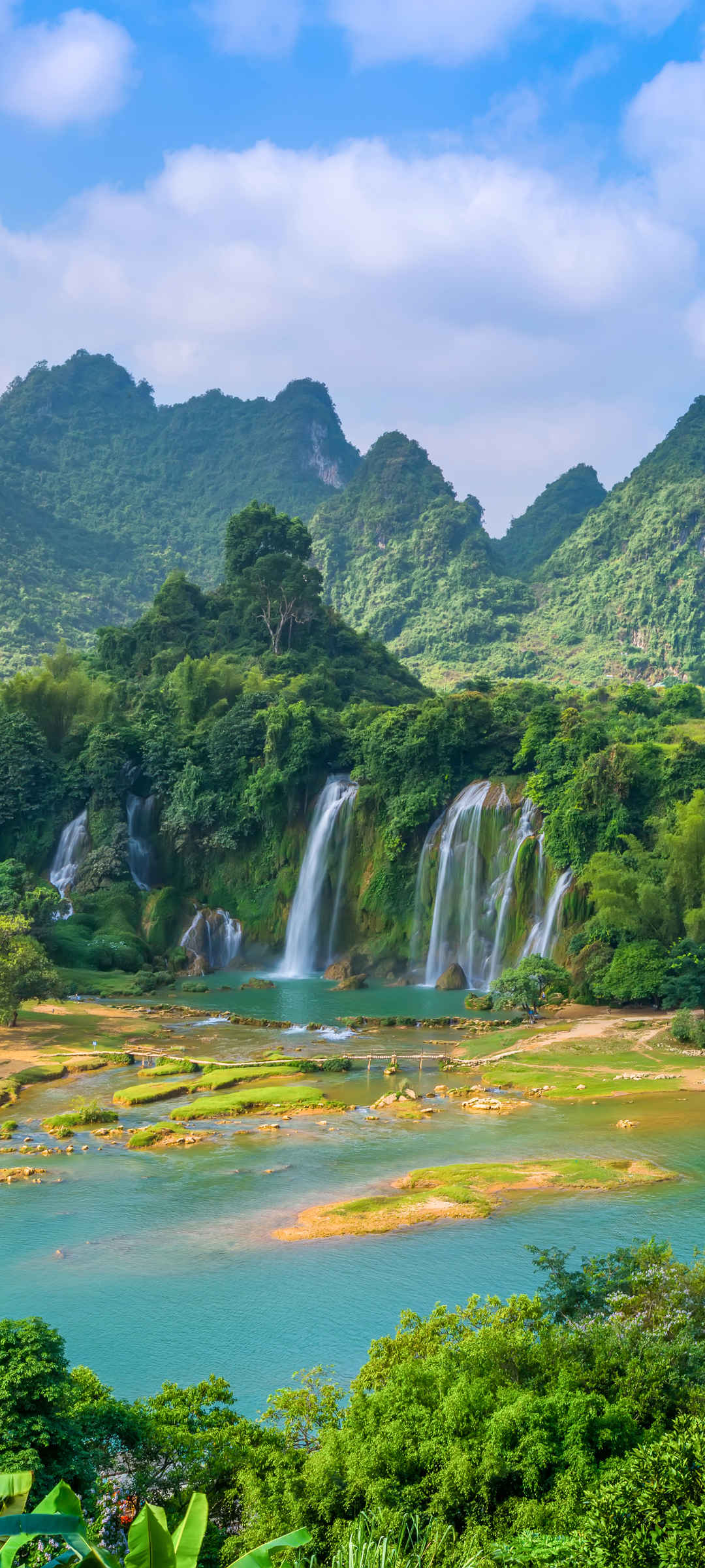 高清自然瀑布风景手机壁纸