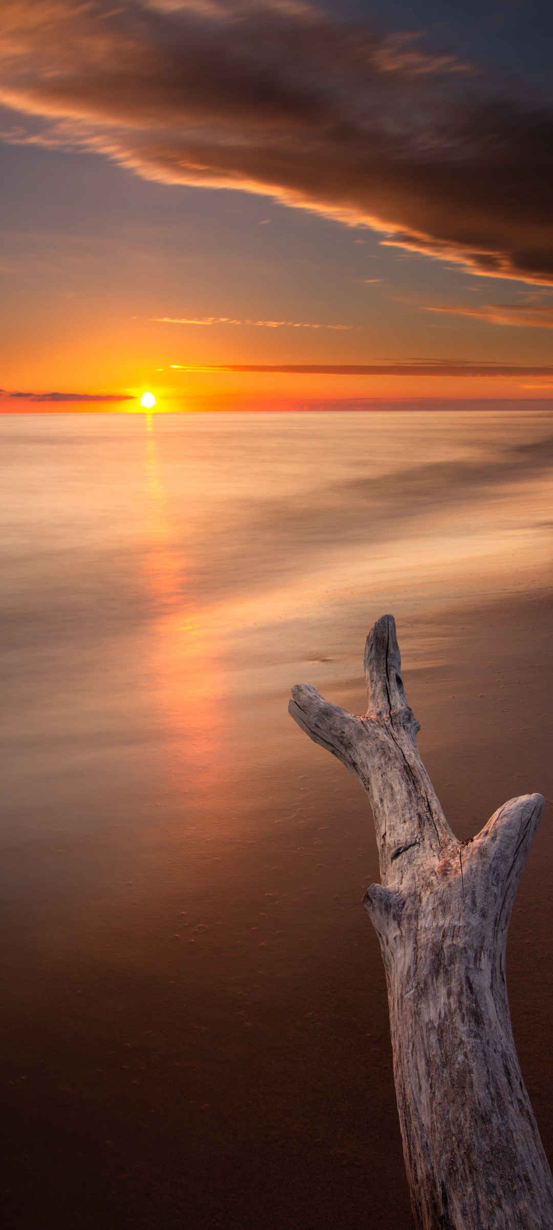 大海 天空 夕阳 唯美壁纸-