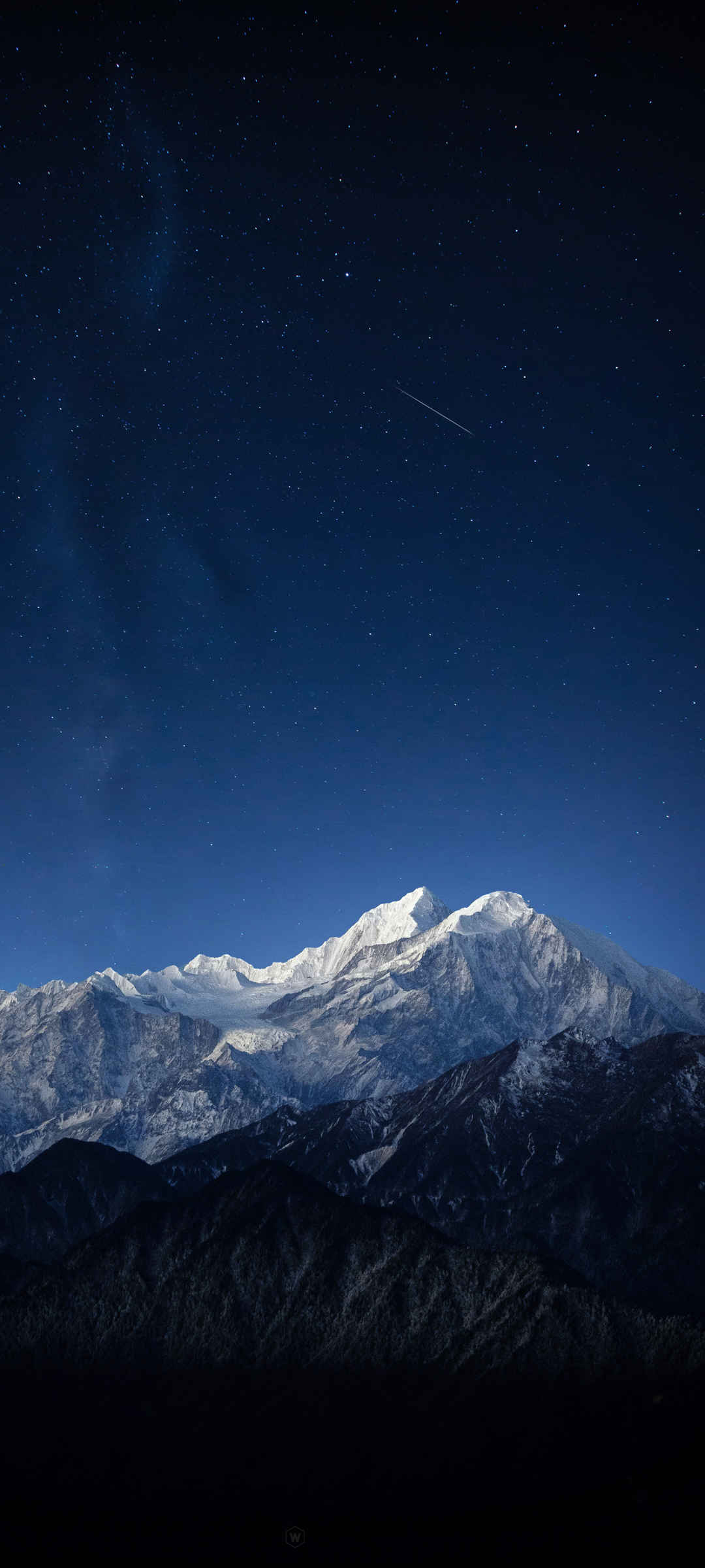 星空雪山壁纸图片-