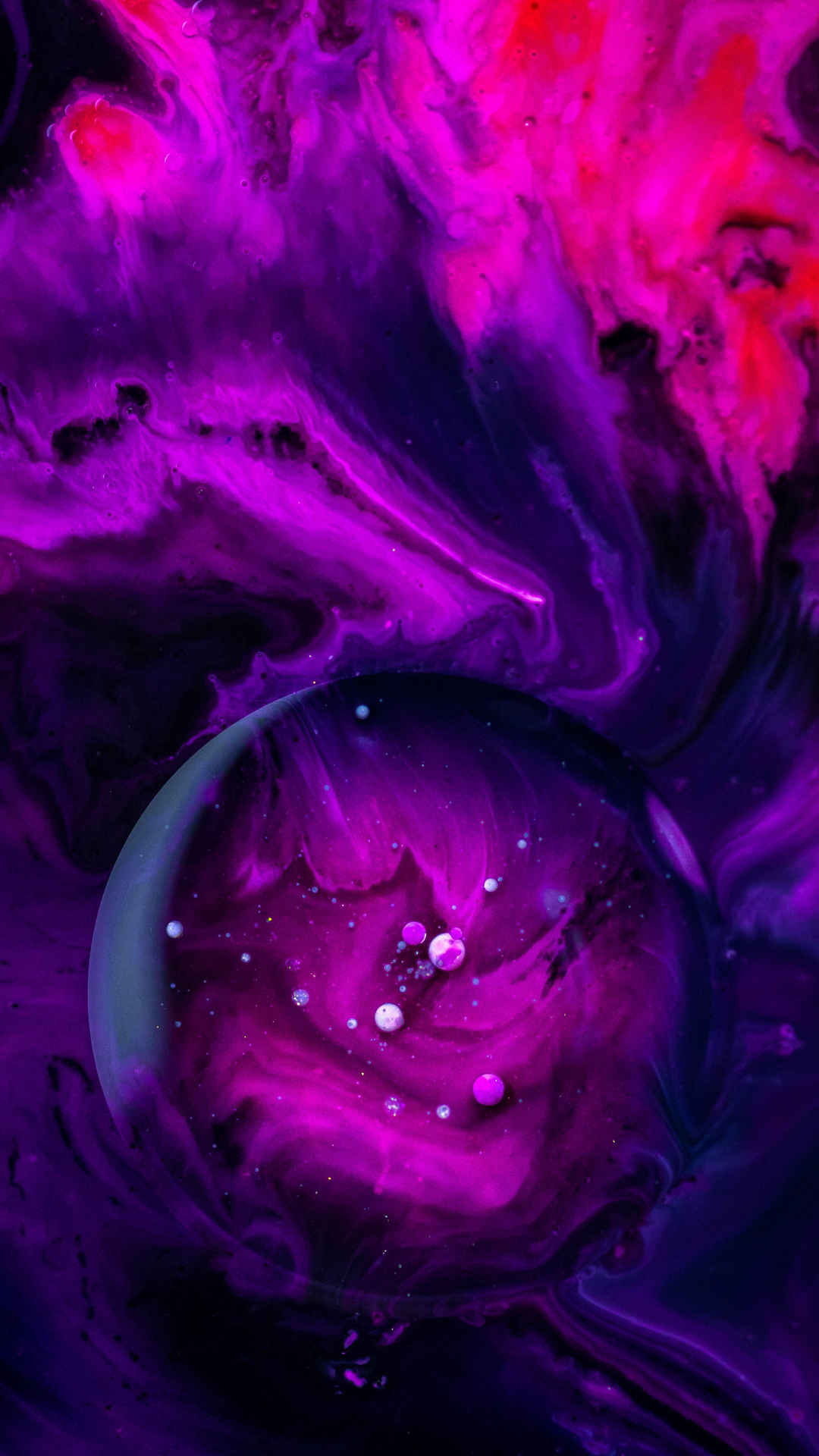 紫色抽象绘画艺术手机壁纸